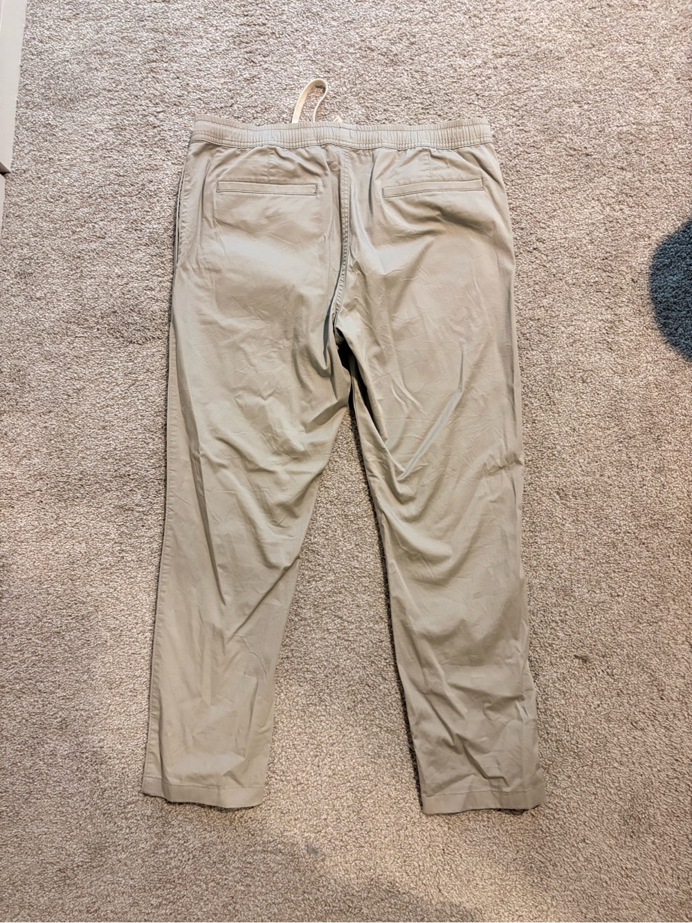 J. Crew Men's Beige Drawstring Chino Pants
